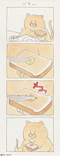 日本插画家的四格漫画「残念猫的日常」根本是现实生活的写照啊！ : 文章来源：日日窝生活中有很多时候明明很有干劲做一件事，但每次在最后一步时失手结果失败收场。日本插画兼漫画家キューライス（@Qrais_Usagi）绘制的四格漫画中的「残念猫」就是最好的例子。凡是经过残...