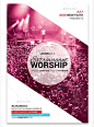 Church Worship Flyer Bundle - Party Flyer Templates For Clubs Business & Marketing: 