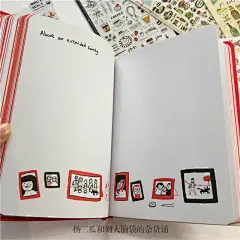 英国情人节礼物爱情回忆记录手绘插画恋爱日记情侣笔记爱情手帐本-淘宝网