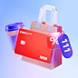 3D illustrations for MTS Bank :: Behance