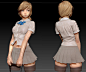 SchoolGirl~ : -Zbrush BPR render-    -Zbrush Screenshot-  원래 간단한 습작으로 할려던 건데 깨작깨작 하다보니 어느덧 옷까지 다입혀버렸네요.딴거 하고싶어 일단 ...