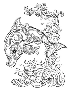 黑白稿 动物 花纹 图案