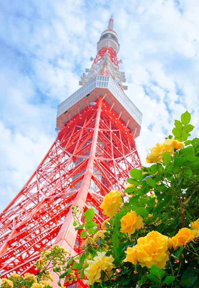 东京塔（东京タワー）是东京地标性建筑物，...