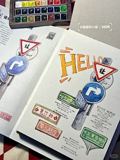 「临摹➕分享」发现了一本很适合新人的水彩书