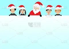圣诞老人,贺卡,儿童,童年,欢乐,消息,女孩,幸福,男孩,红色