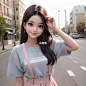 清爽的迪士尼妆容照
