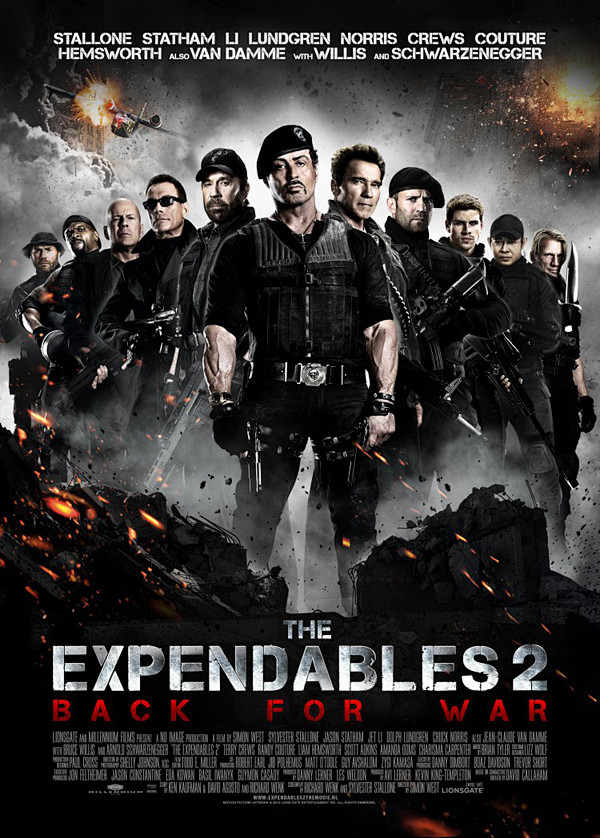 EXPENDABLES敢死队2 宣传海报...