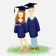 大学学士服情侣毕业照图片大小3000x3000px 图片尺寸3.65 MB 来自PNG搜索网 pngss.com 免费免扣png素材下载！毕业季#毕业照#草地#大学#卡通手绘#可爱#六月#情侣#学士服#学士帽#