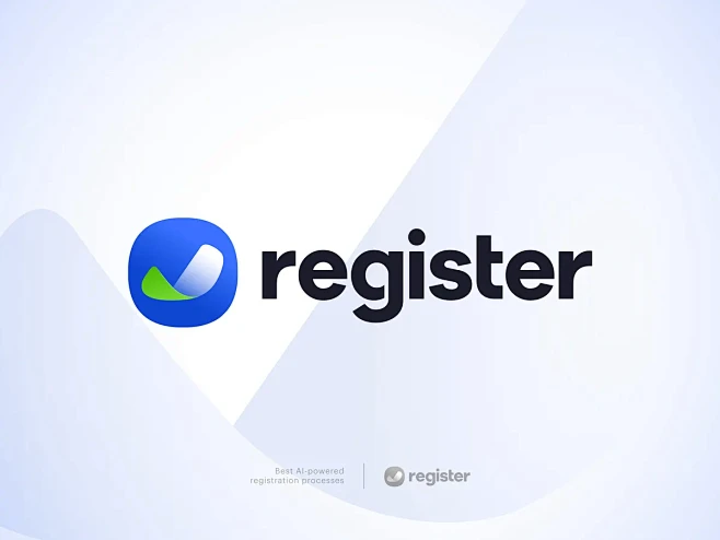 Register App Logo Design brand branding design icon identity logo logo ...
