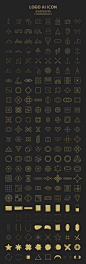 LOGO标志设计辅助图形矢量源文件 :