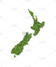 简单,绘画插图,草原,计算机图标,新西兰,矢量,分离着色,绿色,剪影