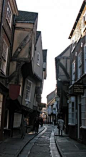 The Shambles, England - OLDEST STREET IN ENGLAND. Many of the buildings on the street today date back to the late fourteenth and fifteenth century (around 1350-1475).: 