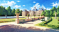 The Luxembourg Gardens, Sylvain Sarrailh : Background for the video game City of Love : Paris ( Ubisoft )