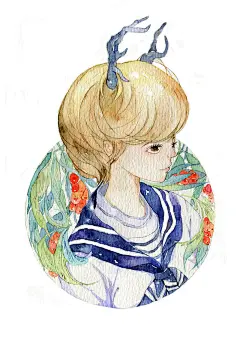 浮岛鲸  的插画 柔角❤森【3P】