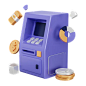 Atm Machine  3D Icon