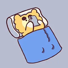 别熬夜玩手机了，对脸不好 :)  小熊伊万 小熊 伊万 壁纸 可爱