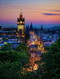 Balmoral Hotel的钟楼，爱丁堡的王子街，爱丁堡，苏格兰