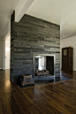 fireplace surround of wood: 