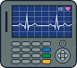 心脏检测医疗仪器图标 免费下载 页面网页 平面电商 创意素材