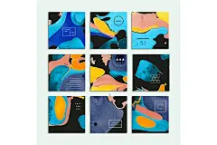 抽象泼墨水彩背景纹理 Artistic-textures.-Part-1-设计元素-美工云(meigongyun.com)