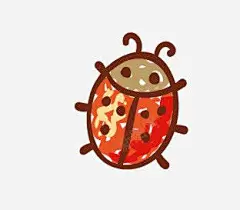 七星瓢虫高清素材 可爱 插画 瓢虫 简约 虫子 免抠png 设计图片 免费下载
