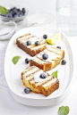 Grilled Pound Cake with Blueberries #recipe