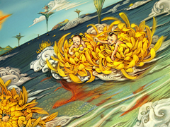 毕加索的门牙采集到水墨插画