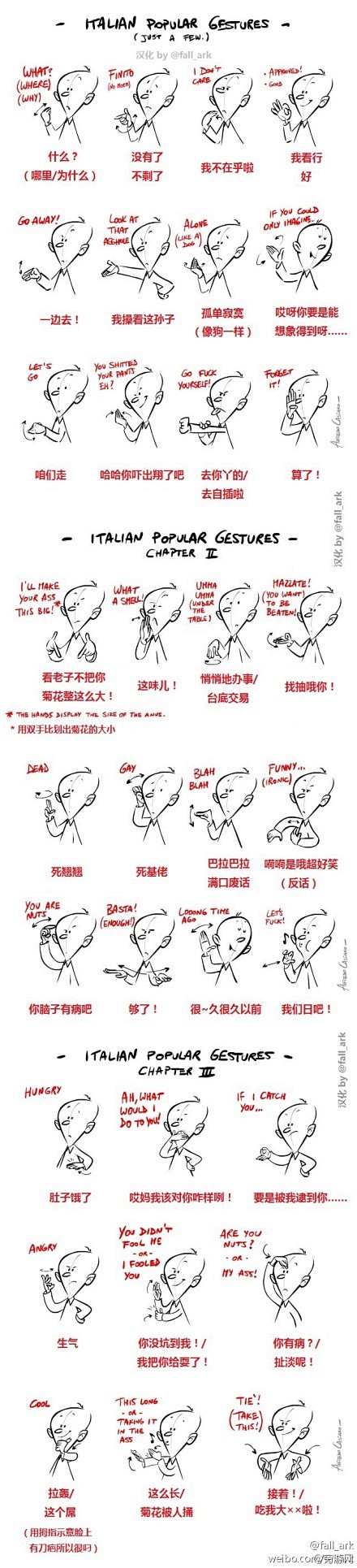 【意大利手势指南】传说学会了这些手势，就...