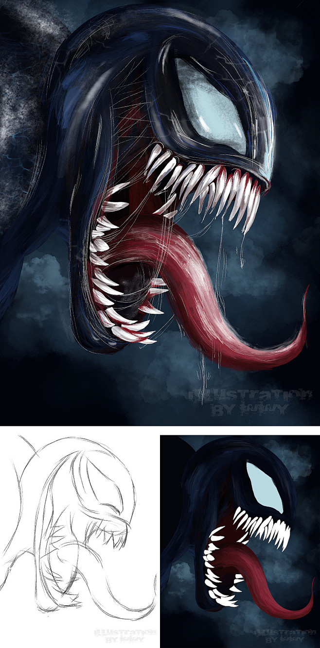 01:21:23手绘-毒液稿图弥墨61弦清该采集也在以下画板加载更多