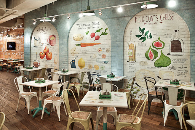 俄罗斯圣彼得堡Obed自助快餐店空间设计