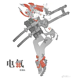 {线稿系列}角色线稿设计，动态（日韩现代）...