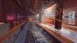 Blender Subway, Ned Rogers : A bit of a test for a keyframe in Blender. I wanted to try and achieve the majority of the look in 3d, and then just use Photoshop to beef up the texture and little touches of detail. Learnt a lot that is going to be very usef