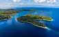 Landscape showing the island of Mljet