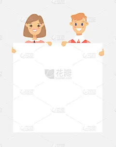 男女角色同板。卡通风格的人物图标。孤立的个人头像。平面插图男人和女人的脸。手绘矢量画女孩和男孩肖像