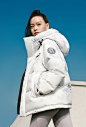 2022年波司登秋冬新款黑白定位雪山男女同款连帽时尚短款外套-tmall.com天猫