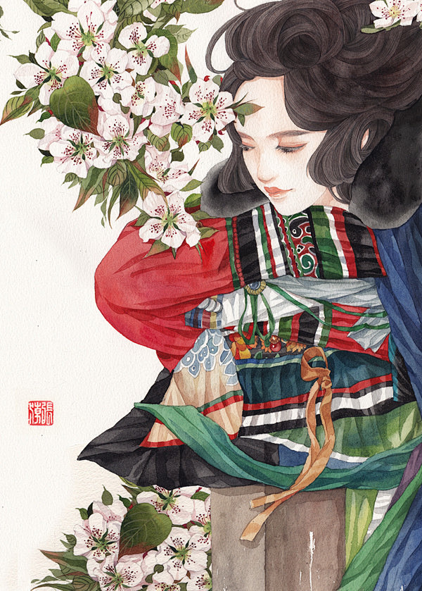 最小说十月  梨花少女-GUTANG_插...
