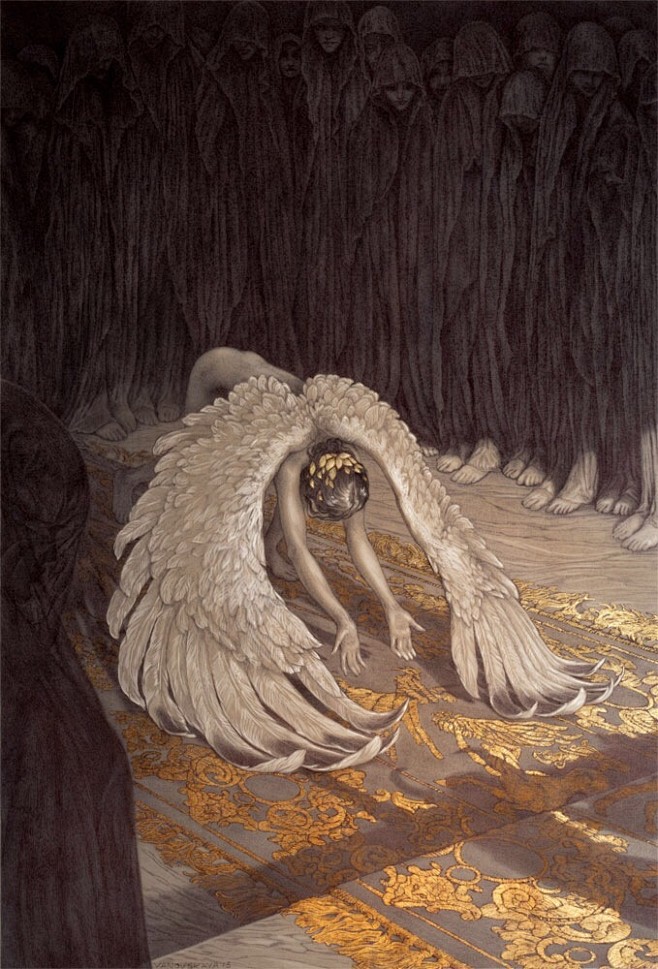 金箔绘画加拿大多伦多插画家rebeccayanovskaya