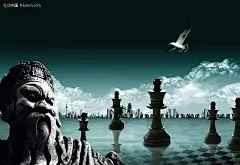 地产形象海报素材设计PSD分层素材|城市|都市|房地产|房地产PSD素材|房地产广告设计|广告设计|国际象棋|老人|人物雕像|图片下载|形象设计素材|宣传海报