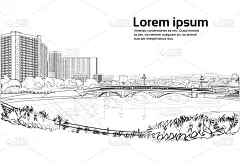 河流,石头,都市风景,桥,在上面,白色背景,壁纸,自然美,建筑业,复古