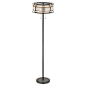 Design Classics Lighting Floor Lamp with Beige / Cream Mica Shades in Tiffany Bronze Finish | 1685 TB | Destination Lighting