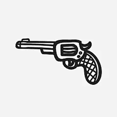 手枪子弹枪 https://88ICON.com 手枪 子弹 枪 手 武器 手绘