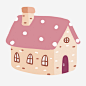彩色扁平化小房子元素高清素材 卡通插画 圣诞节 小房子 彩色 扁平化 窗户 节日 装饰 免抠png 设计图片 免费下载