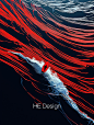 Midjourney 插画·冲浪_8_HE Design_来自小红书网页版_看图王