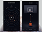 Planets - menu, game : Here are a couple more of screens of this concept app, the one on the left is the main screen and also the menu. The right one is like a game where you could test the gravity of each planet with a ...