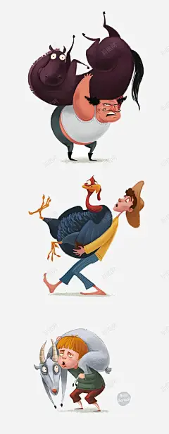 胖子和马 页面网页 平面电商 创意素材