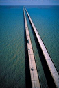 The Causeway - The longest (continuous) bridge in the world. Louisiana