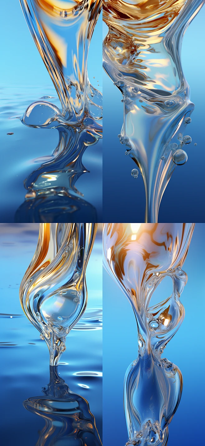 yougq1001_big_water_drop_in_the_style_of_distorted_figurative_f ...