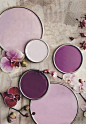 Paint by Benjamin Moore in orchid tones. post: How To Decorate With Radiant Orchid, Pantone’s Color of 2014. via decor8