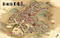 Chajiugou Village china hand-painted map map