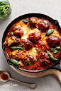 Sun Dried Tomato Cheesy Meatballs | http://cafedelites.com